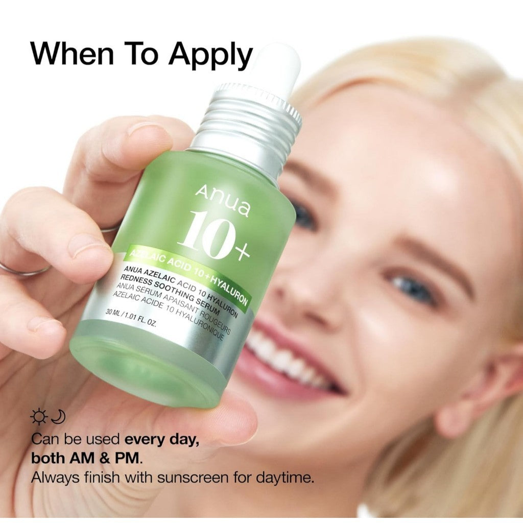 ANUA Azelaic Acid 10 Hyaluron Redness Soothing Serum 30ml