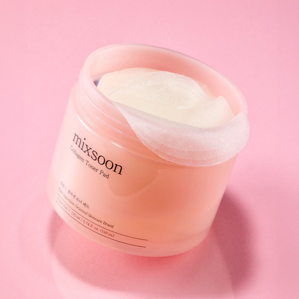 mixsoon Toner Pad (2 Types) │ Collagen Toner Pad 110 Pads 170ml / Hyaluronic acid Toner Pad 80 Pads 180ml