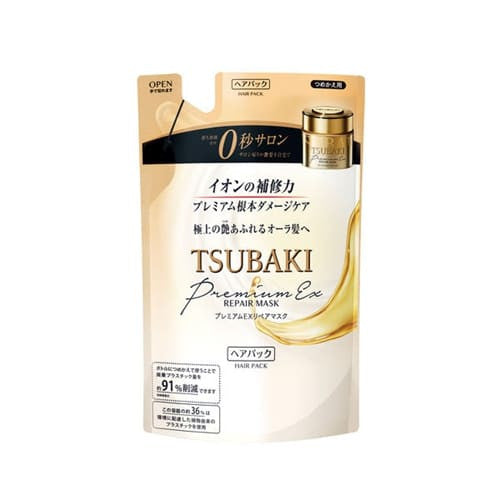 [REFILL] SHISEIDO Tsubaki Premium Repair Hair Mask 150g, Intensive Sampoo 330g