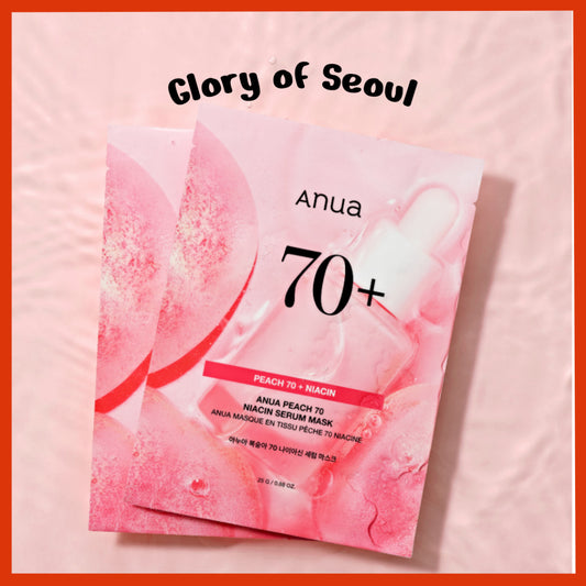 [SET] ANUA Peach 70 + Niacin Serum Mask, 25ml*5sheets