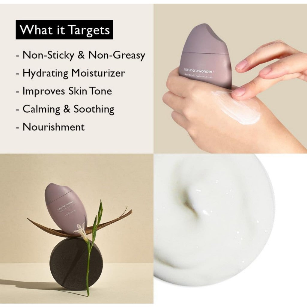 HARUHARU Wonder Black Rice Hyaluronic Cream, (50mL/90mL)