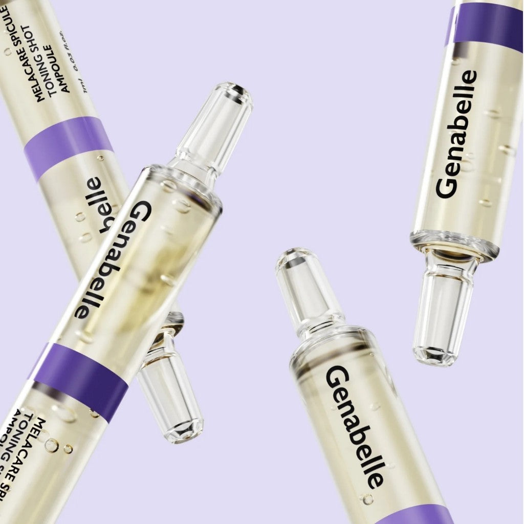 Ampolla Toning Shot de espículas Melacare de GENABELLE, 1 mL (1 unidad / 1 caja = SET de 3 unidades)