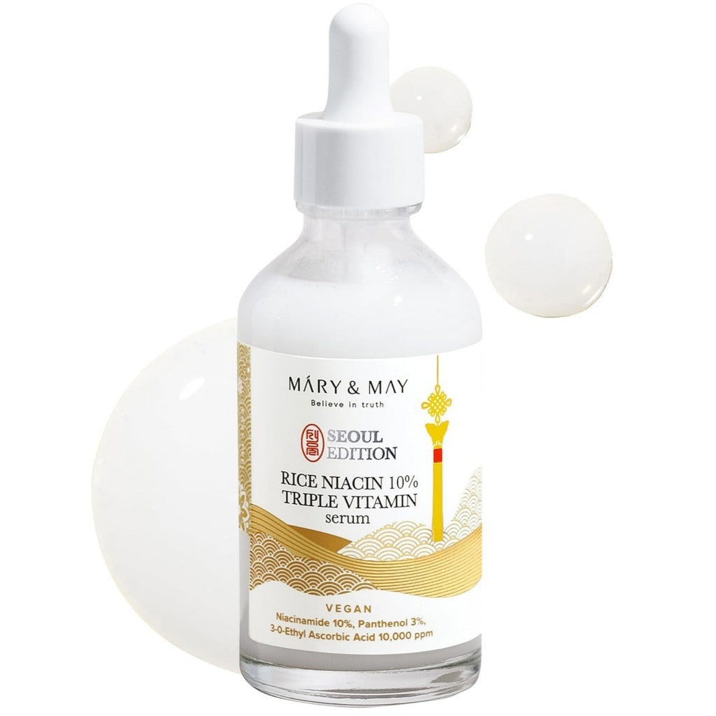 MARY&MAY Seoul Edition Serum (3 Types) | Retinol 0.1% Bakuchiol Cica / Idebenone Blackberry Complex / Rice Niacin 10% Triple Vitamin