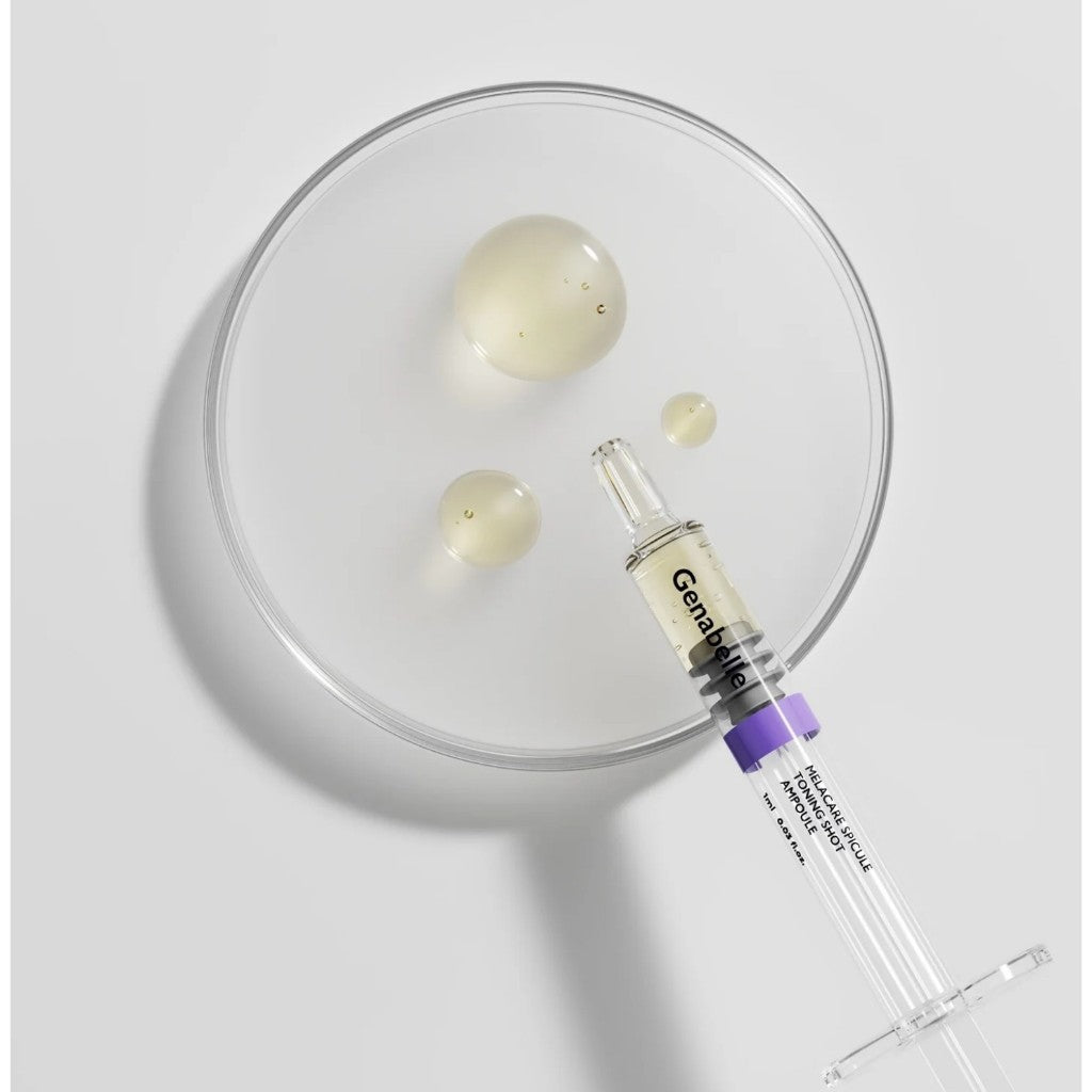 Ampolla Toning Shot de espículas Melacare de GENABELLE, 1 mL (1 unidad / 1 caja = SET de 3 unidades)