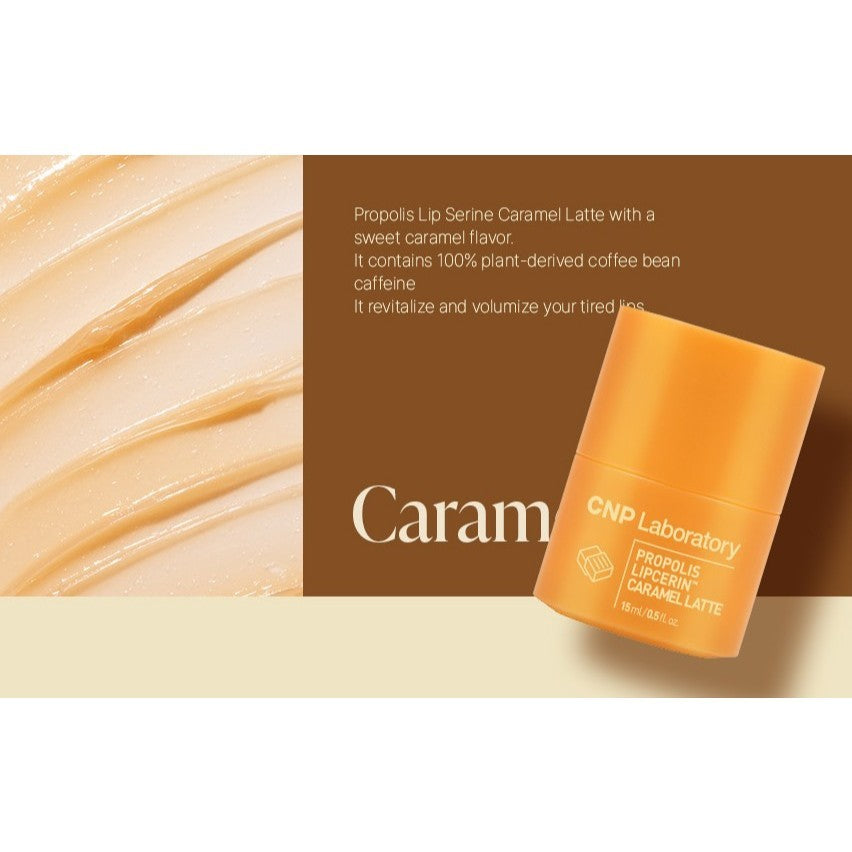 CNP Laboratory Propolis Lipcerin 15ml (4 Options) │ Caffe Mocha / Matcha / Caramel Latte / Original