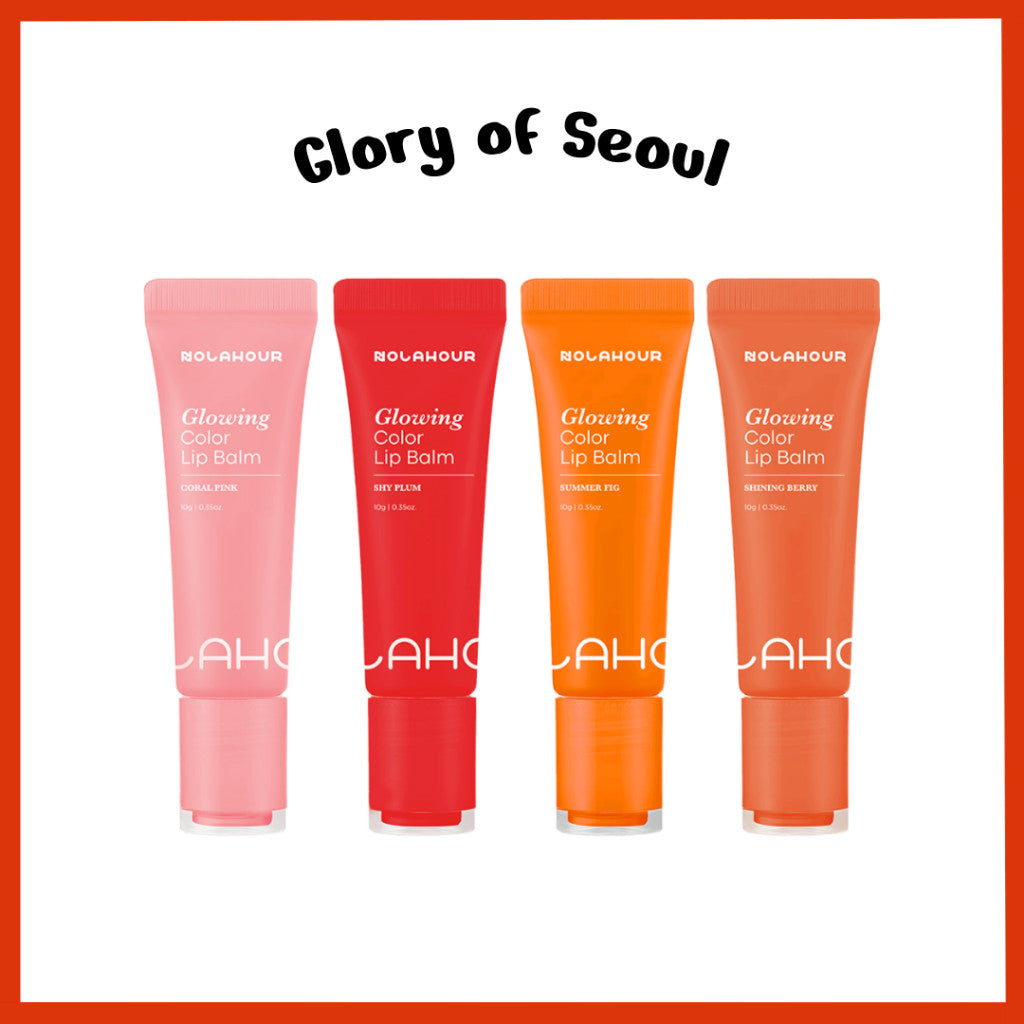 Bálsamo labial con color NOLAHOUR Glowing, 4 colores