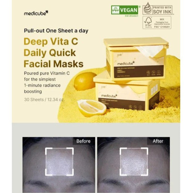 MEDICUBE Deep vita c daily quick mask 30sheets