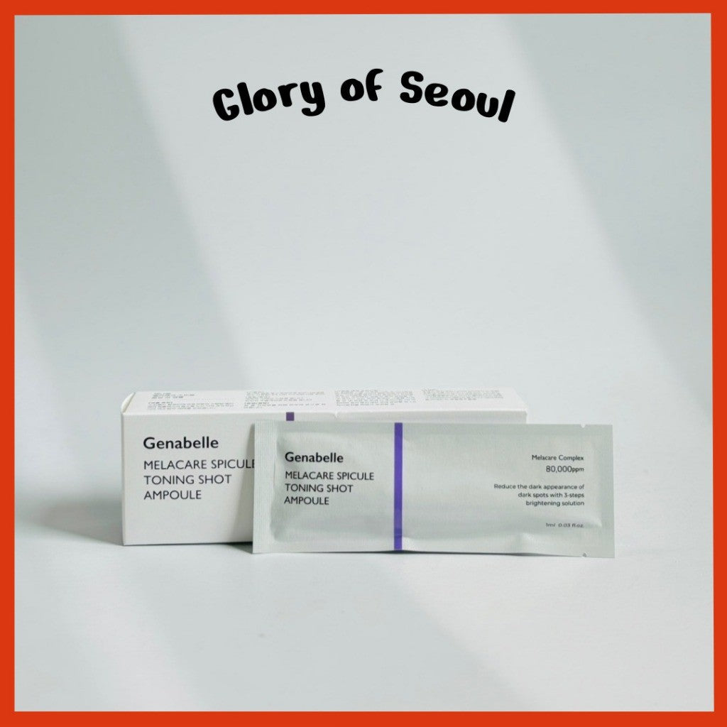Ampolla Toning Shot de espículas Melacare de GENABELLE, 1 mL (1 unidad / 1 caja = SET de 3 unidades)