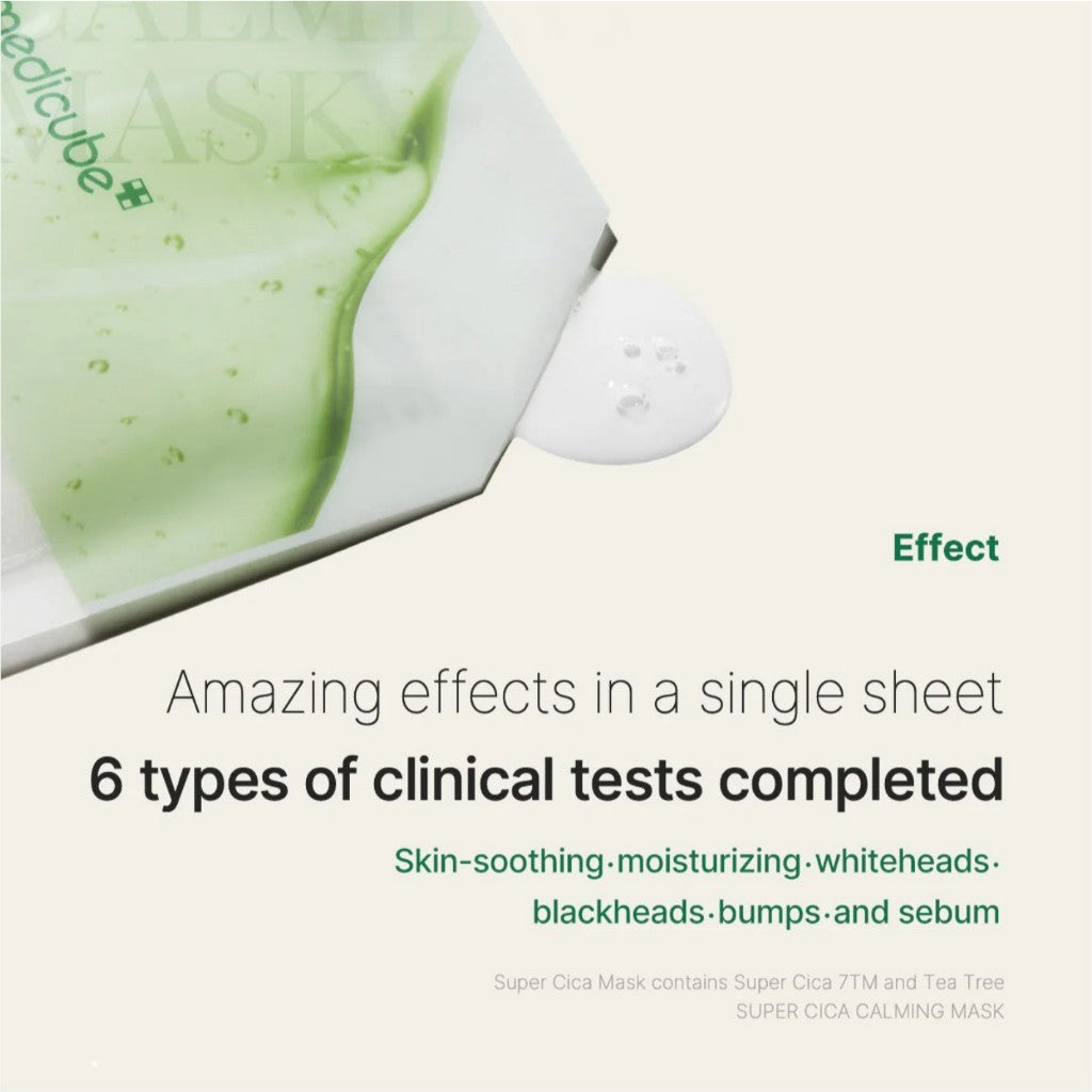 MEDICUBE Collagen Lifting / Zero Pore Cooling / Super Cica Calming Mask pack 1sheet