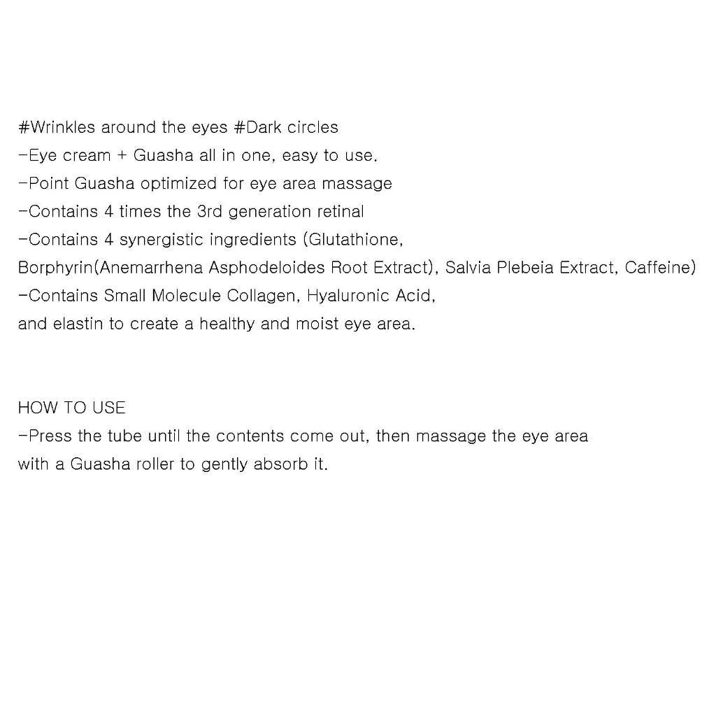 CKD Retinal 4X Guasha Eye Cream 1.01oz / 30ml