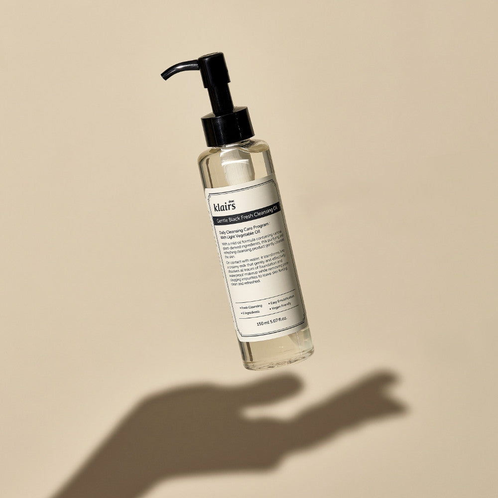 [New] KLAIRS Gentle Black Facial Cleanser, 140ml / Cleansing Oil (2 Types), 150ml