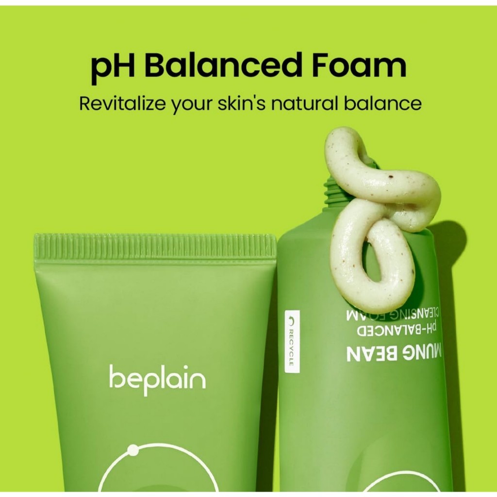 beplain Mung Bean Ph-balanced Cleansing Foam 160ml / 80ml / 40ml
