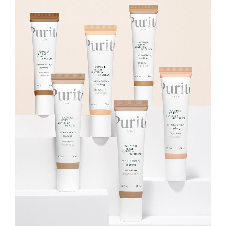 PURITO Wonder Releaf Centella BB Cream SPF30 PA+++ 30ml 6 color