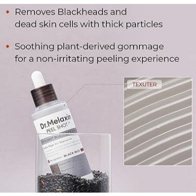 Dr.melaxin Peel Shot Exfoliating Ampoule 80ml 2type(White Rice, Black Rice)