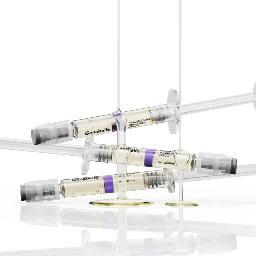 Ampolla Toning Shot de espículas Melacare de GENABELLE, 1 mL (1 unidad / 1 caja = SET de 3 unidades)