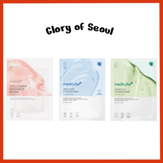 MEDICUBE Collagen Lifting / Zero Pore Cooling / Super Cica Calming Mask pack 1sheet