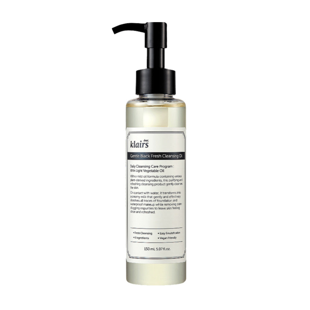 [New] KLAIRS Gentle Black Facial Cleanser, 140ml / Cleansing Oil (2 Types), 150ml