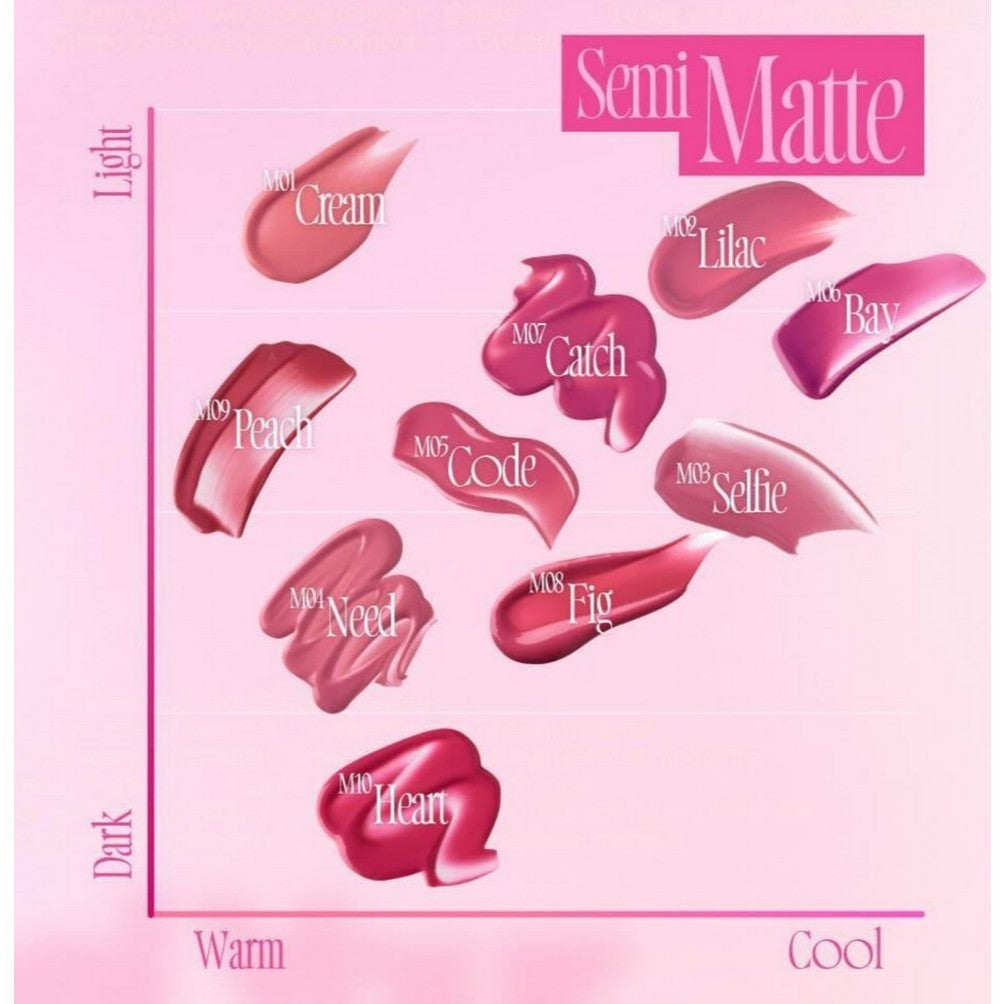 [NEW] FWEE Pink Obsession Stay-Fit Lip Tint, 3.8g (Semi Matte / Semi Glow)
