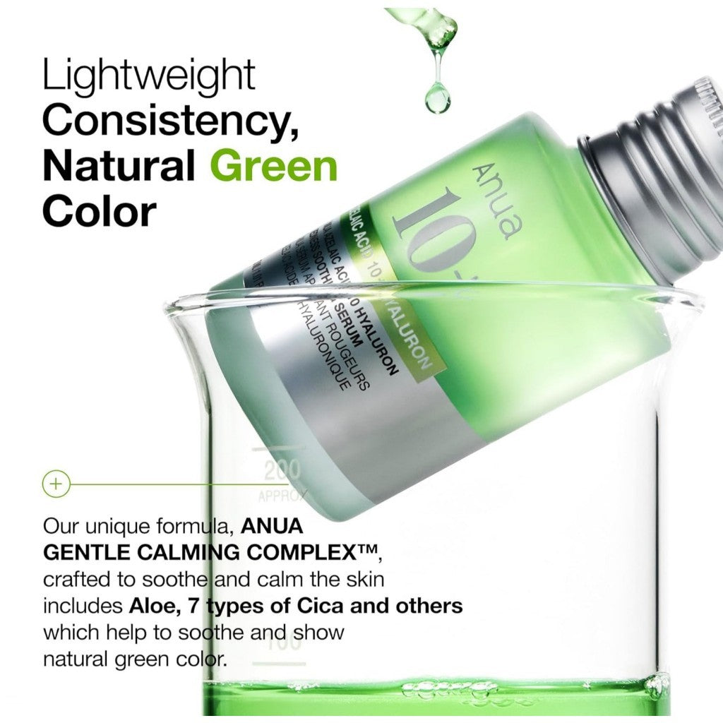 ANUA Azelaic Acid 10 Hyaluron Redness Soothing Serum 30ml