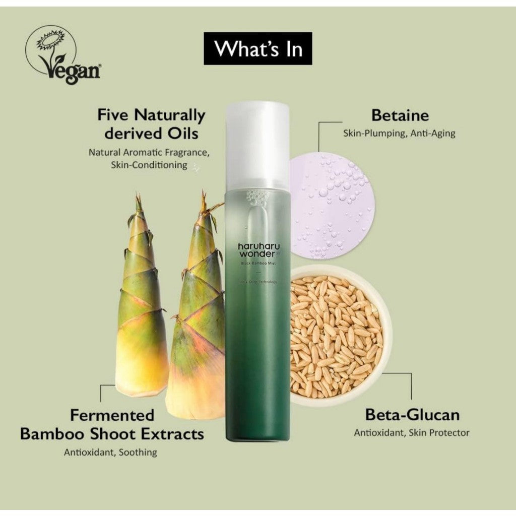 Haruharu Wonder Black Bamboo Mist, 150mL