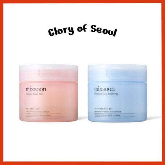 mixsoon Toner Pad (2 Types) │ Collagen Toner Pad 110 Pads 170ml / Hyaluronic acid Toner Pad 80 Pads 180ml