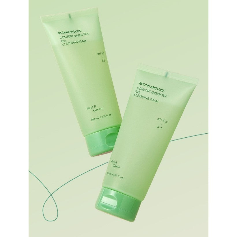 ROUND A’ROUND Green Tea Pure Cleansing Foam 200ml / 2 types