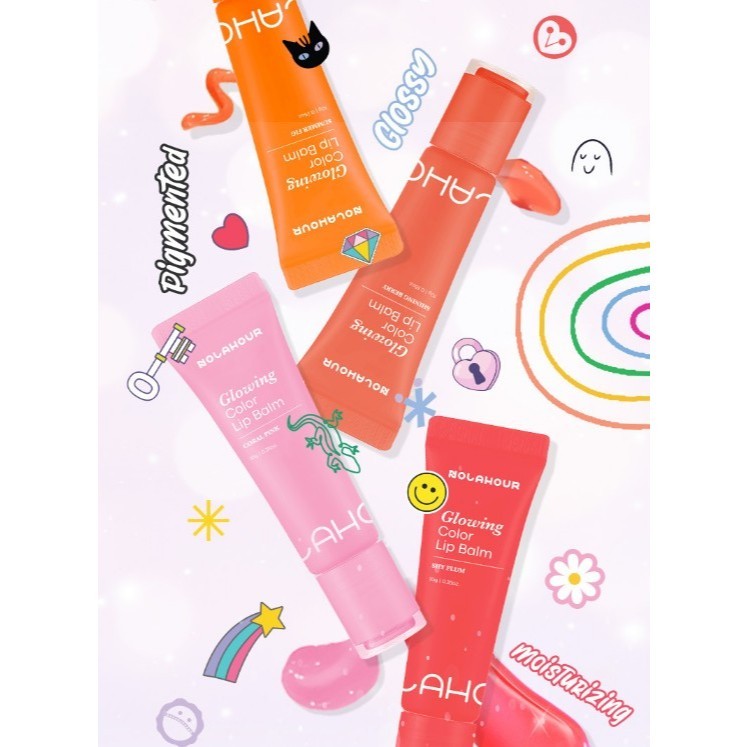 NOLAHOUR Glowing Color Lip Balm 4 colors