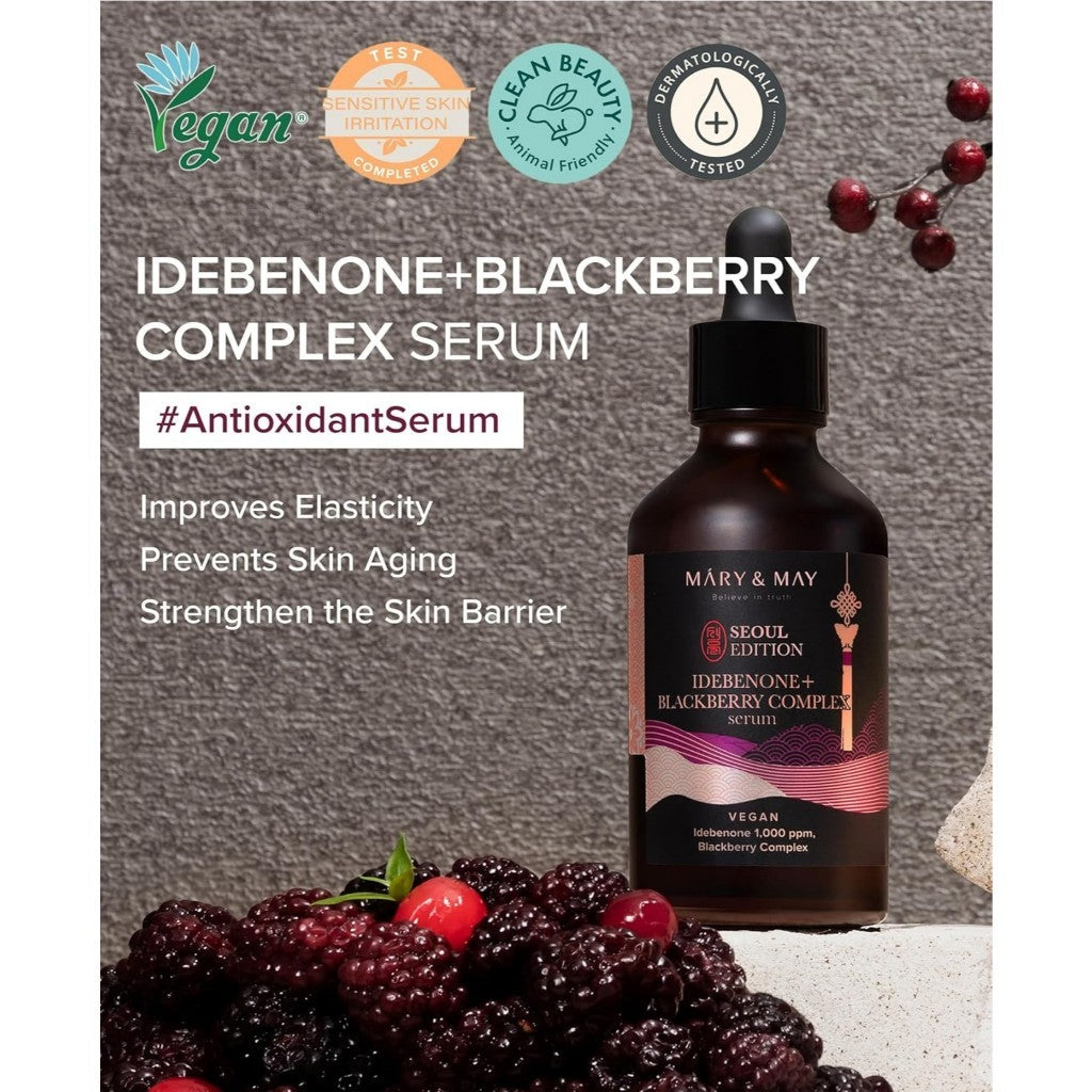 Sérum MARY&MAY Edición Seúl (3 tipos) | Retinol 0,1% Bakuchiol Cica / Idebenona Complejo de Mora / Arroz Niacinamida 10% Triple Vitamina