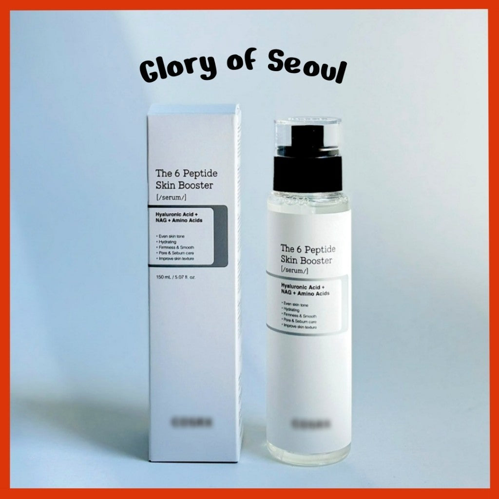 The 6 Peptide Skin Booster Serum 150mL/5.07 Fl.Oz, Skin Renewal Boosting Facial Essence