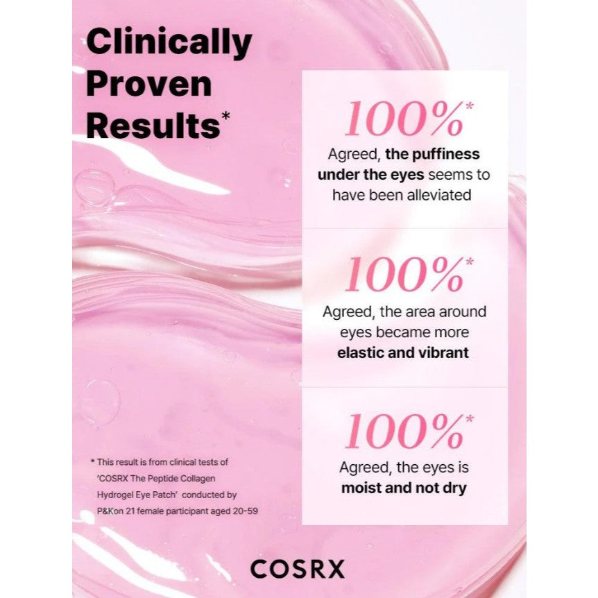 [NUEVO] COSRX The Peptide Collagen Hydrogel Eye Patch 85g (60 parches)