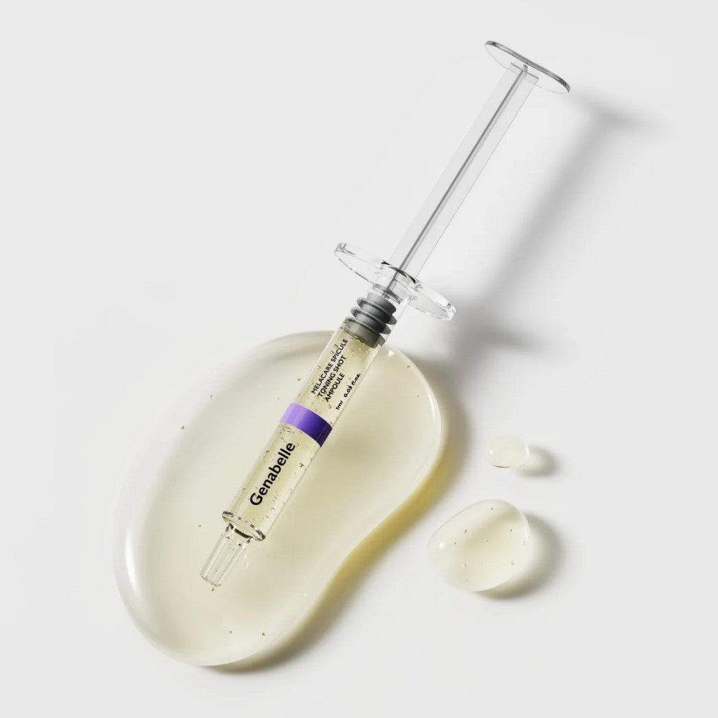 Ampolla Toning Shot de espículas Melacare de GENABELLE, 1 mL (1 unidad / 1 caja = SET de 3 unidades)