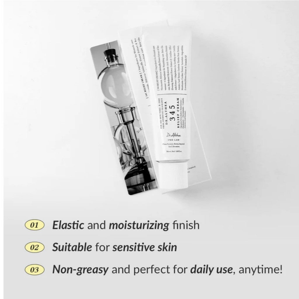 [Dr.Althea] 345 Relief Cream, 50mL - Lightweight Post-Acne Care
