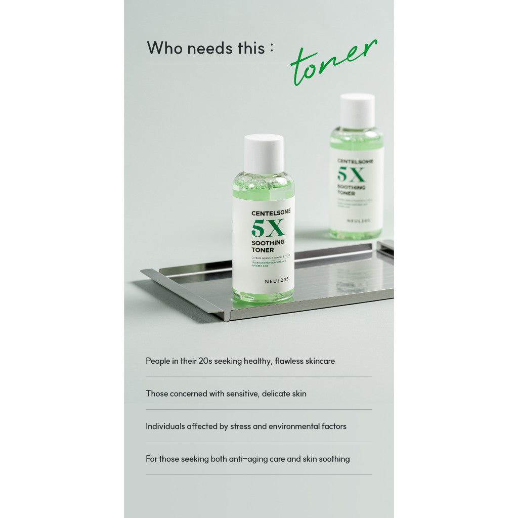 NEUL20s Centelsome 5X Soothing Toner 200ml