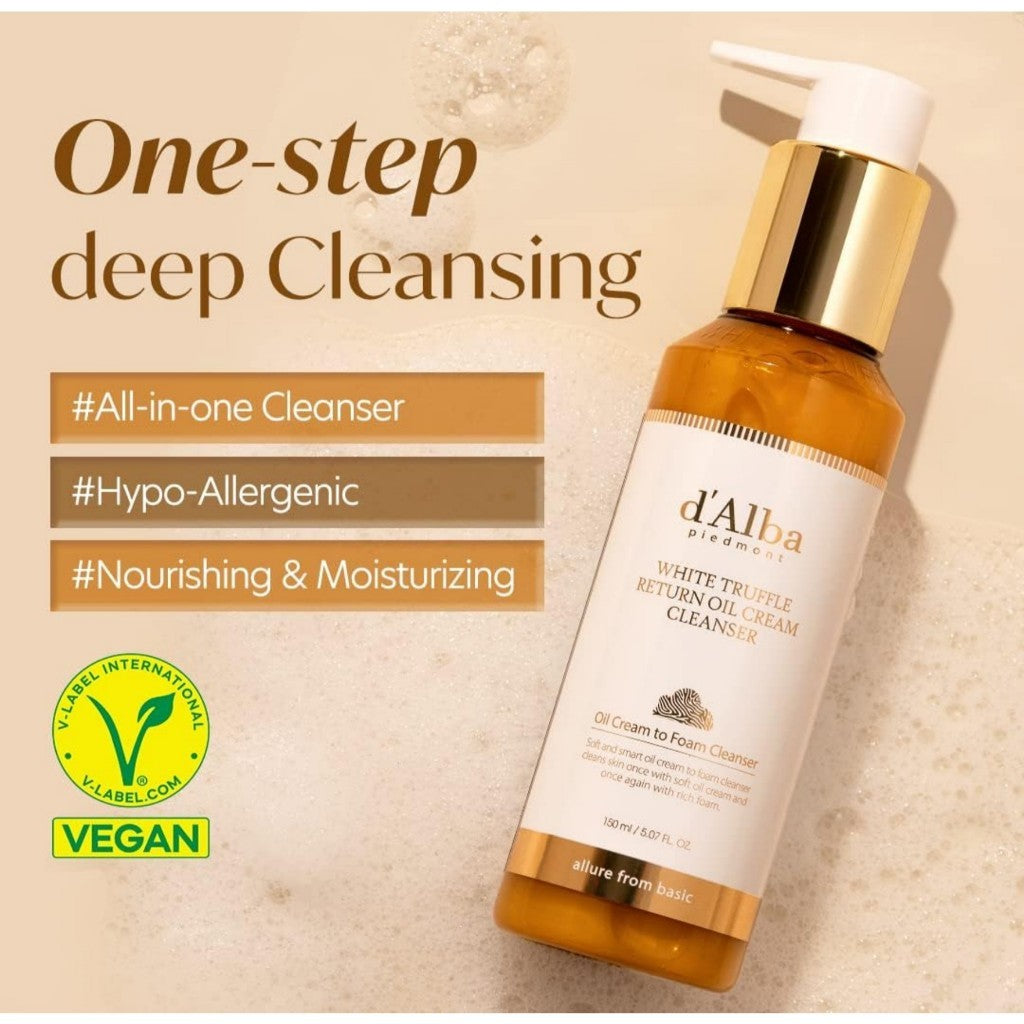 [Mini] d'Alba White Truffle Return Oil Cream Cleanser, 65mL
