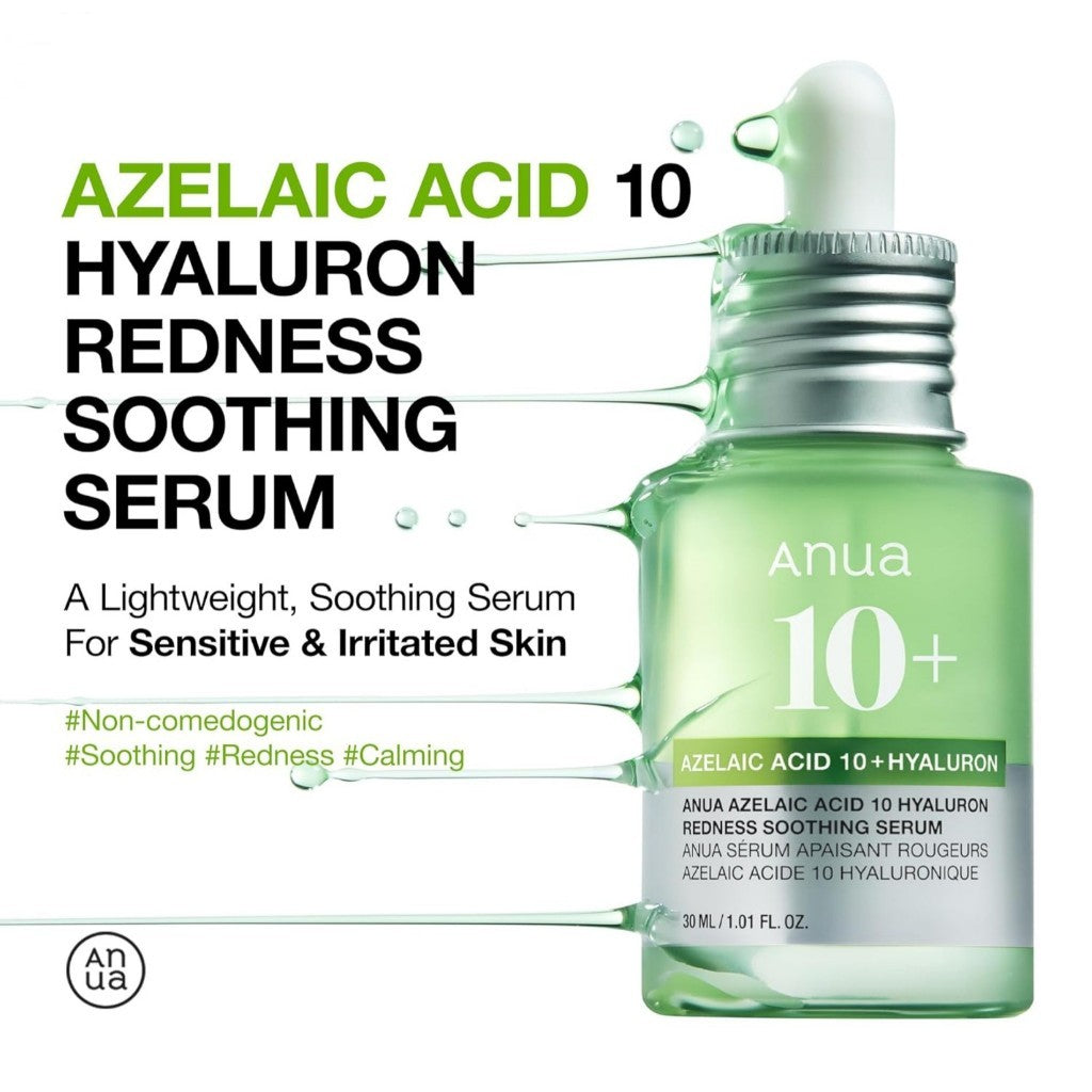 ANUA Azelaic Acid 10 Hyaluron Redness Soothing Serum 30ml