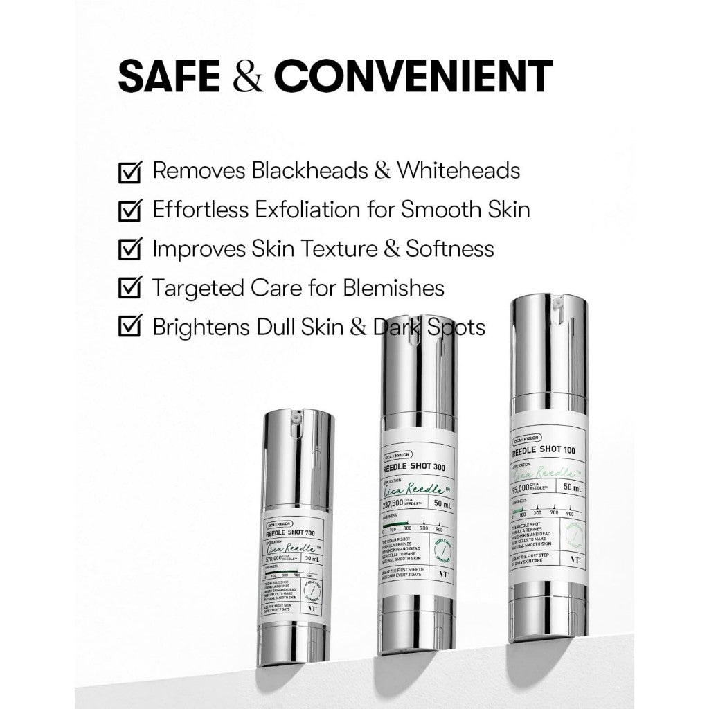 [SET] VT CICA Reedle Shot Miniature Compact Set (Three-piece) 100*10ml + 300*10ml = 700*10ml