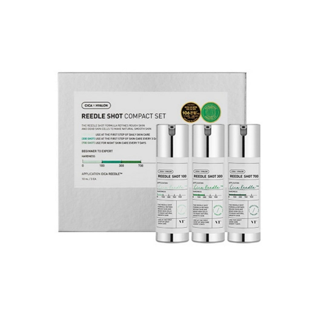 [SET] VT CICA Reedle Shot Miniature Compact Set (Three-piece) 100*10ml + 300*10ml = 700*10ml