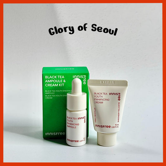INNISFREE Black Tea Ampoule 7ml & Cream 15ml Kit