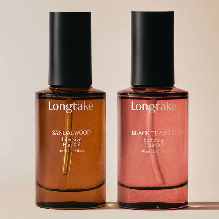 Aceite capilar Longtake 40 ml (2 tipos) │ Sandal Wood / Black Tea & Fig