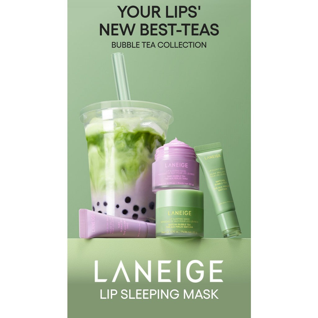 LANEIGE Lip Sleeping Mask EX 20ml [Bubble Tea Collection] (2 Types) │ Matcha Bubble Tea / Taro Bubble Tea