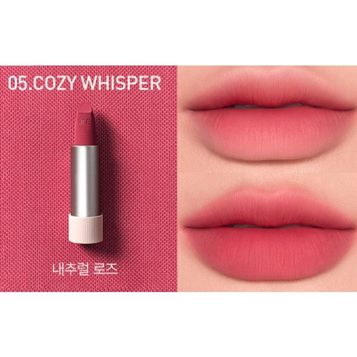 3CE Cashmere Hug Lipstick 3.5g (10 Colors)