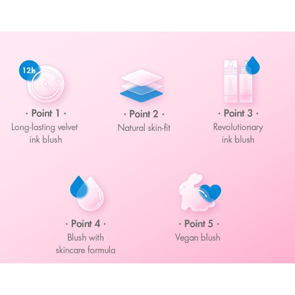 Amuse CHEECK TOK TOK, 5.5mL (8 Colors)