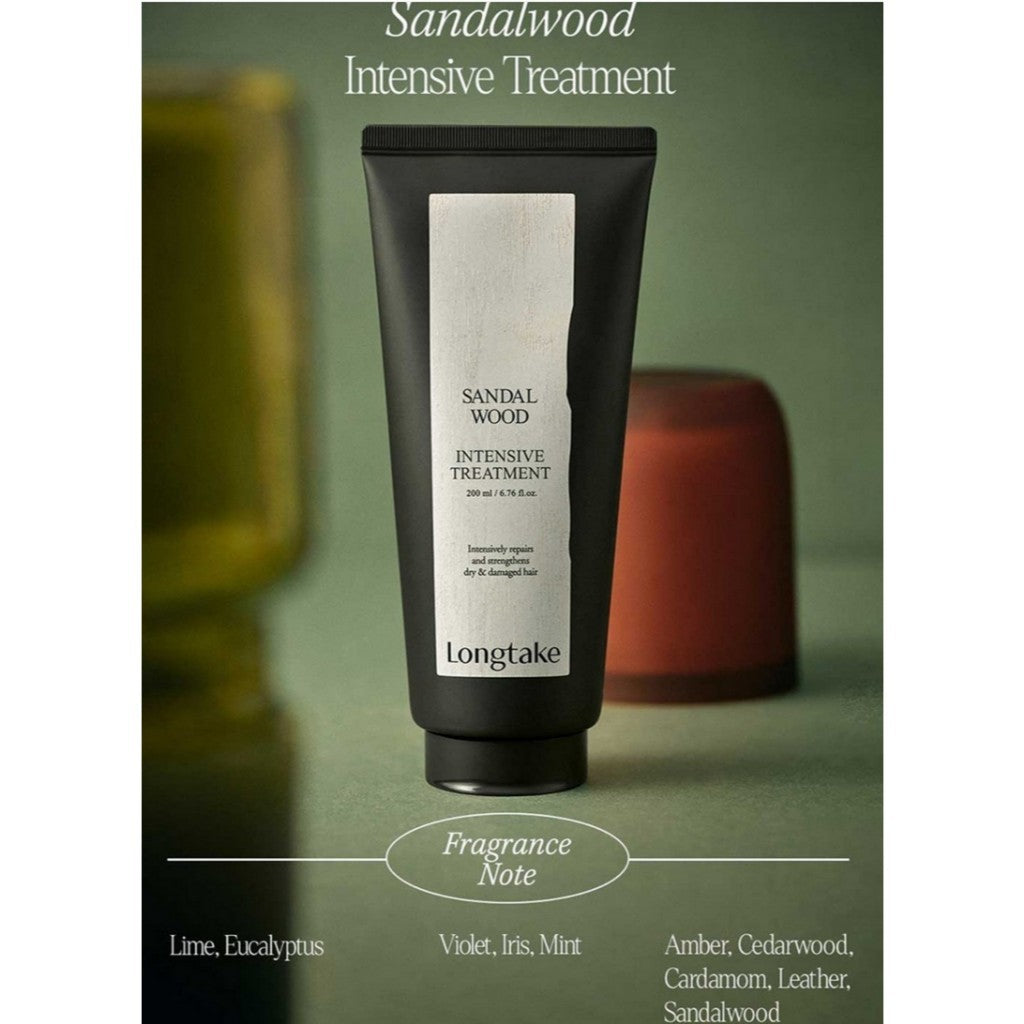 Longtake Treatment 200ml (2 Types) │ Sandalwood Intensive Treatment / Black Tea & Fig Softening Treatment