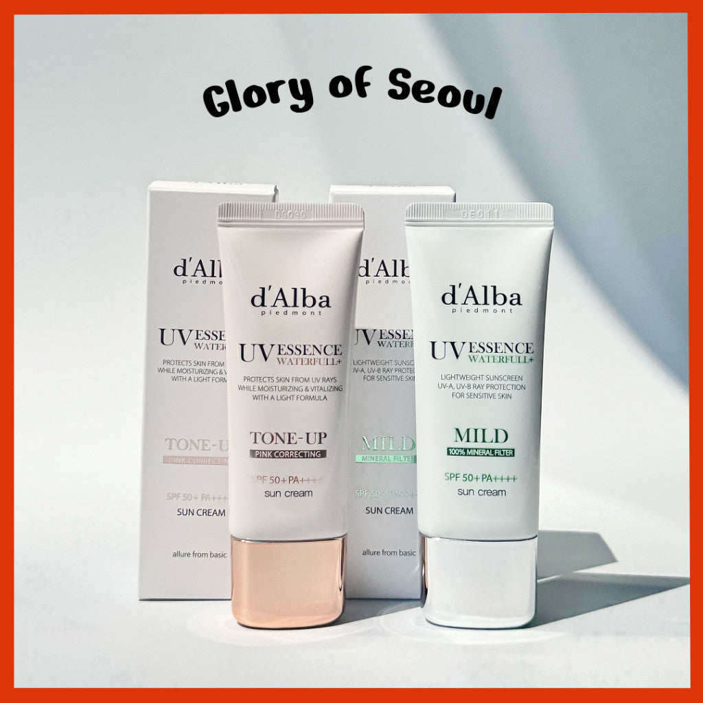 [MINI] d'Alba UV Essence Waterfull+ Sunscreen 35ml (2 Types)