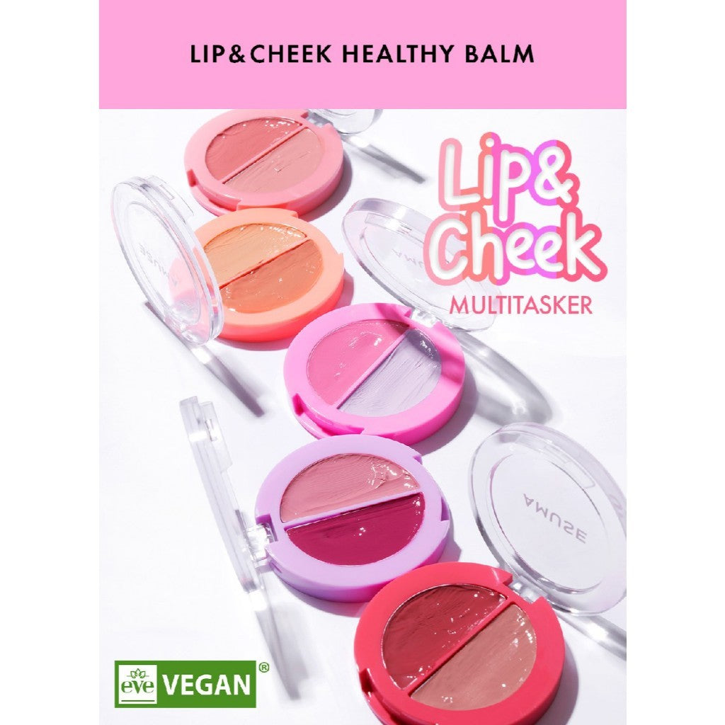 AMUSE LIP & CHEEK HEALTHY BALM, 3g (5 Shades)