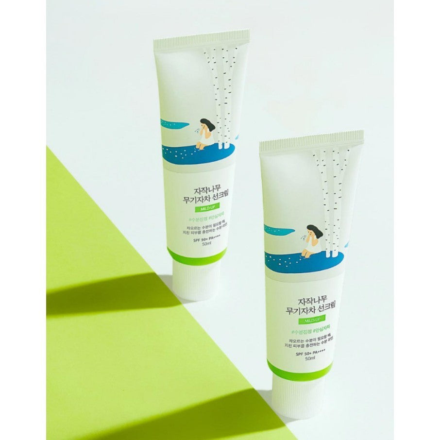 (1+1) ROUND LAB Birch Juice Mild-Up Sunscreen 50mL SPF 50+, PA++++