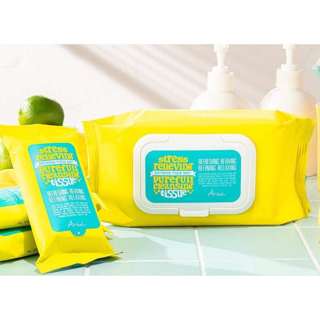 [Ariul] Stress Relieving Purefull Cleansing Tissue Plus 2 options