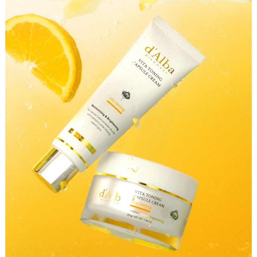 d'Alba Vita Toning Capsule Cream 55g (Tube Type)