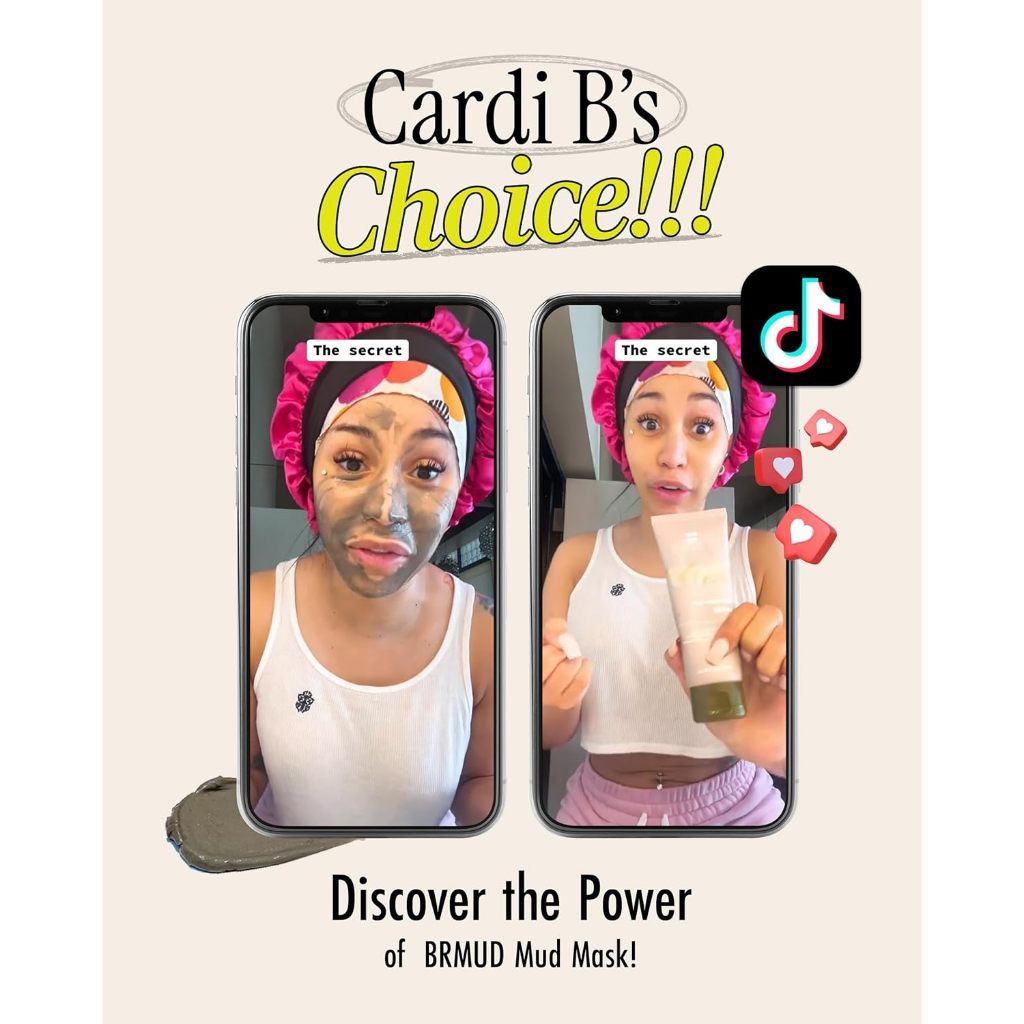 BRMUD Recovery Mud Clay Face Mask 110ml | Hydrating & Moisturizing Pore Cleanser Korean Mask