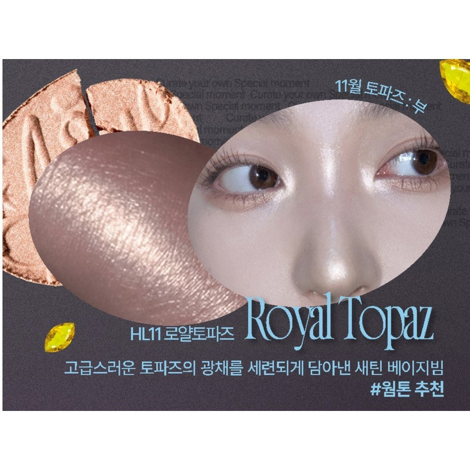 [NEW] Fwee Glitz Stone Highlighter, 5.9g (12 Colors)